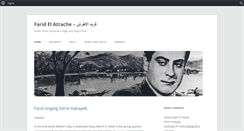 Desktop Screenshot of farid-el-atrache.com