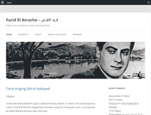 Tablet Screenshot of farid-el-atrache.com
